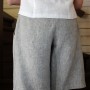 knielange Leinen-Shorts