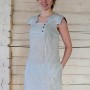 Short sleeve linen dress
