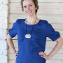 Short sleeve linen blouse