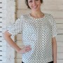 Short sleeve linen blouse