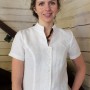 balta lininė palaidinė