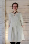 Natural linen tunic dress