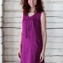 Sleeveless linin dress