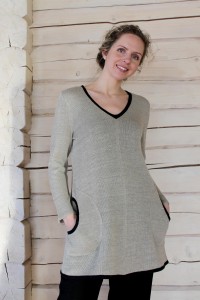 knitted linen tunic