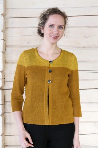 Two colour knitted cardigan