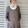 White linen snood