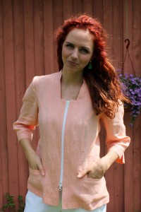 Ladies linen jacket