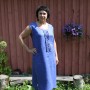 Sleeveless linin dress