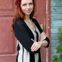 striped linen cardigan