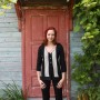 striped linen cardigan