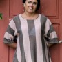 Kimono style stripped top