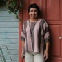 Kimono style stripped top