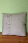 Natural linen cushion cover