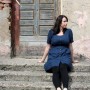 Damen Leinen-Kleid mit Knöpfen