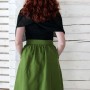 High-Waisted Linen Skirt
