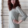 Natural Linen Tunic with Fabric Decorations