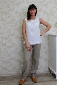 Natural Linen Trousers