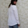 White Linen Women Shirt