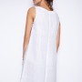 weißes Leinen-Kleid