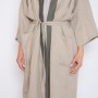 Linen women bath robe