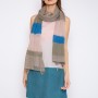 Long knitted linen scarf