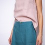Short linen skirt