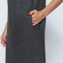 Elegant Short Sleeve Linen Dress