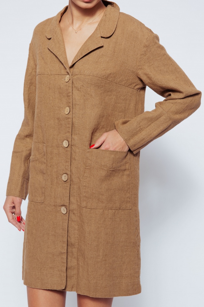linen women duster coat
