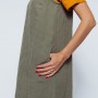 Sleeveless linen maxi dress