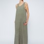 Sleeveless linen maxi dress